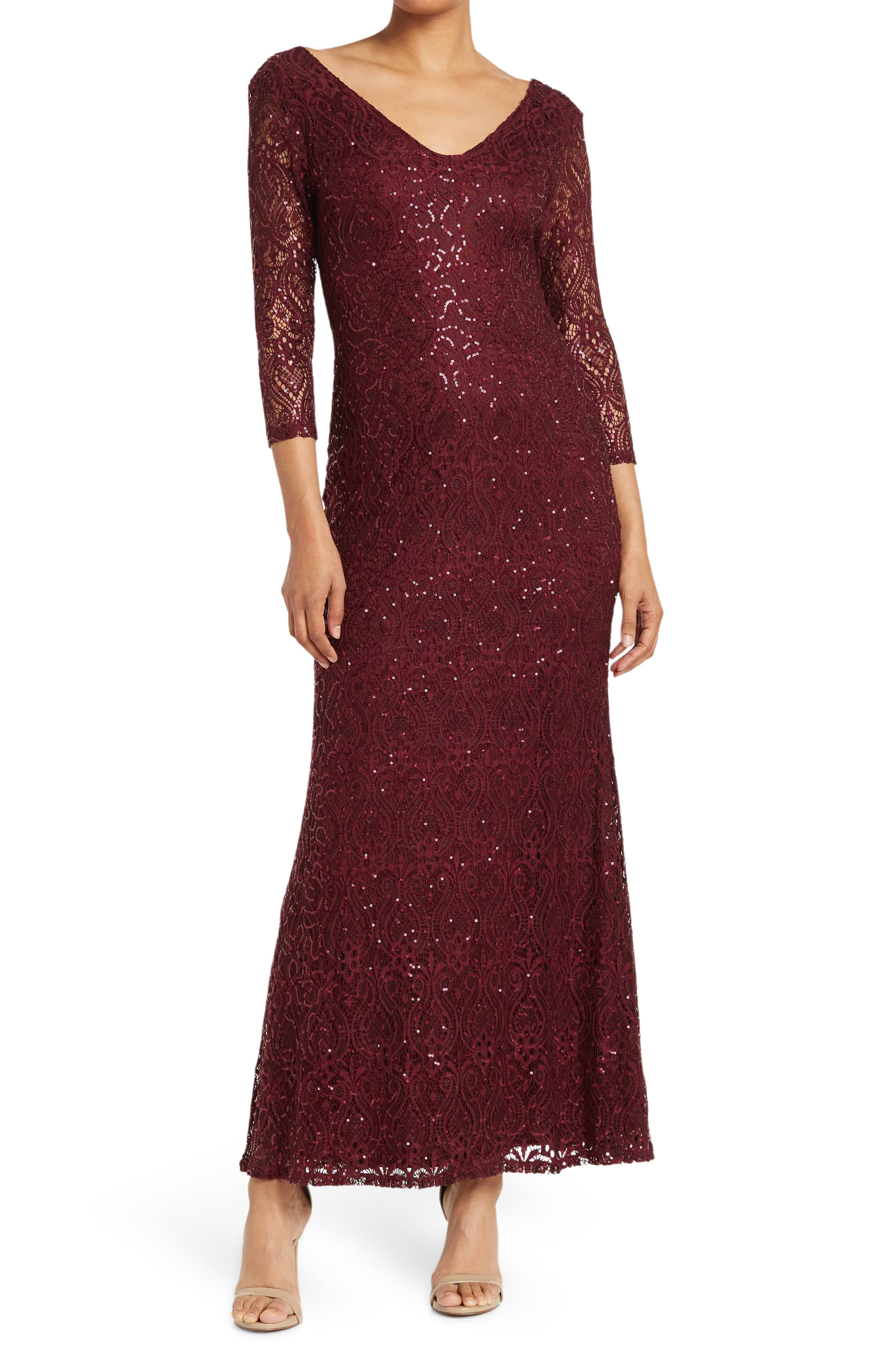 Marina Sequined Lace Gown | Nordstromrack